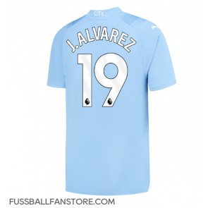 Manchester City Julian Alvarez #19 Replik Heimtrikot 2023-24 Kurzarm